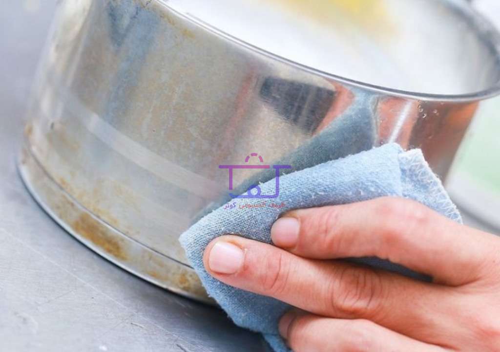 جلوگیری از سیاه شدن قابلمه روحی
