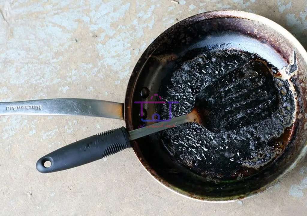 تمیز کردن سوختگی قابلمه روحی